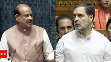 Rahul asks Birla to delete BJP MPs’ comments against him | India News – Times of India