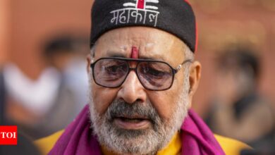 ‘Silence on Bangladesh, to visit Sambhal for political tourism’: Giriraj Singh attacks Rahul Gandhi | India News – Times of India