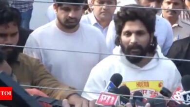 ‘Sorry for what happened’: Pushpa 2 star Allu Arjun calls stampede death ‘unfortunate’ after spending night in jail | India News – Times of India