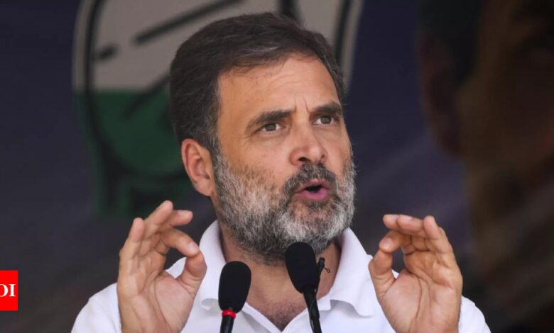 ‘Wants the House to function’: Rahul Gandhi meets LS speaker amid ruckus in Parliament | India News – Times of India