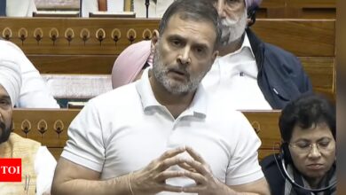 Watch: Rahul Gandhi ‘yuva’ blunder in Lok Sabha leaves NDA MPs divided | India News – Times of India