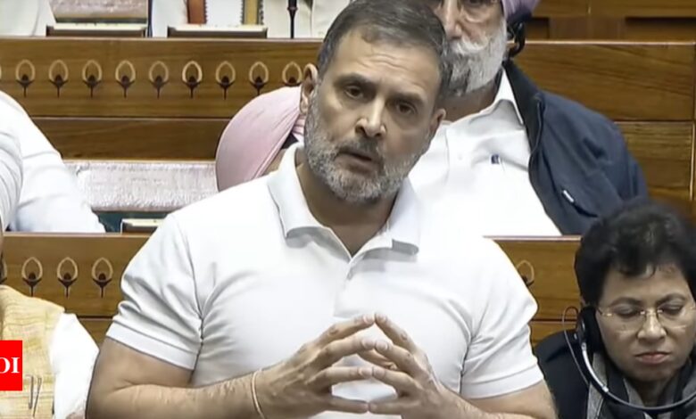 Watch: Rahul Gandhi ‘yuva’ blunder in Lok Sabha leaves NDA MPs divided | India News – Times of India