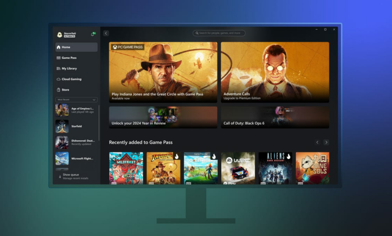 Xbox PC app adds 400 games to store alongside redesigned home screen